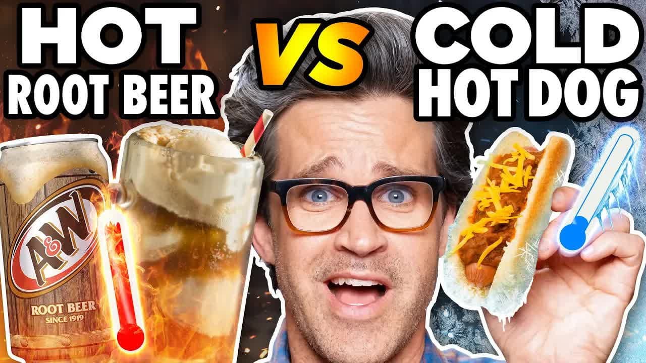 Still from Hot Cold Food vs. Cold Hot Food Taste Test