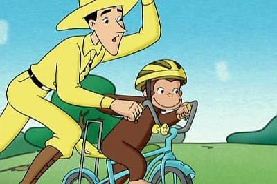 Still from Curious George Rides a Bike