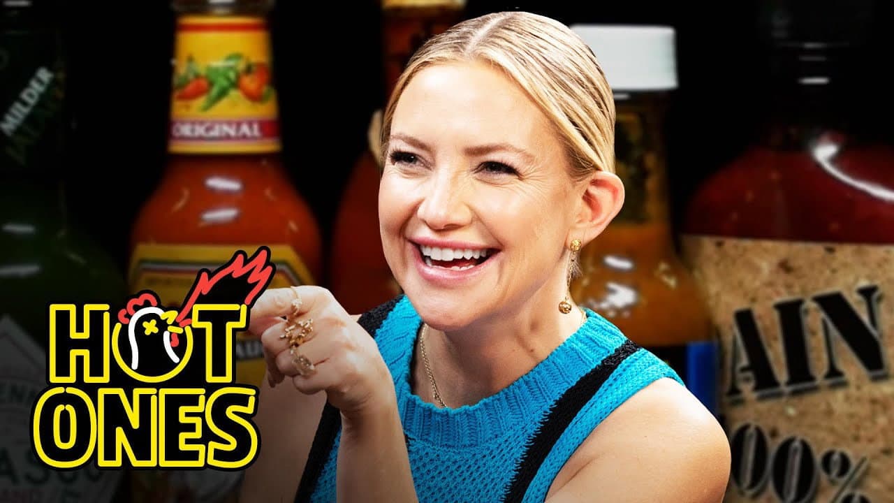 Still from Kate Hudson Stays Positive While Eating Spicy Wings