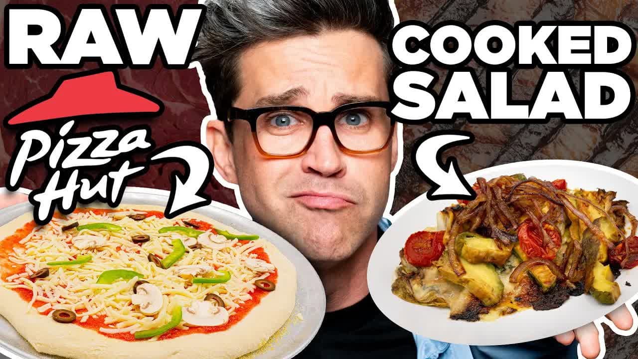 Still from Raw Cooked Food vs. Cooked Raw Food Taste Test