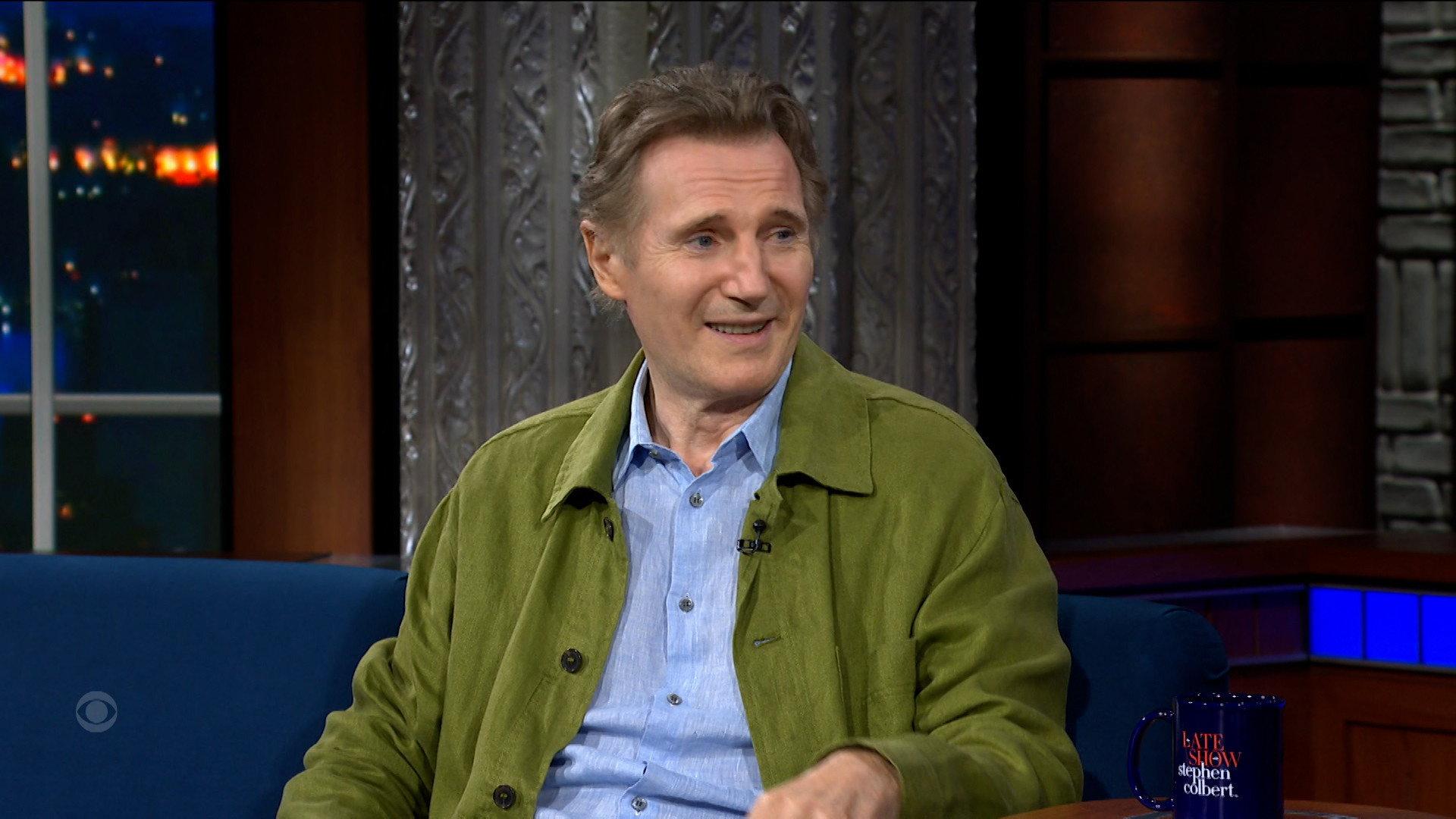 Still from Liam Neeson, Senator Elissa Slotkin