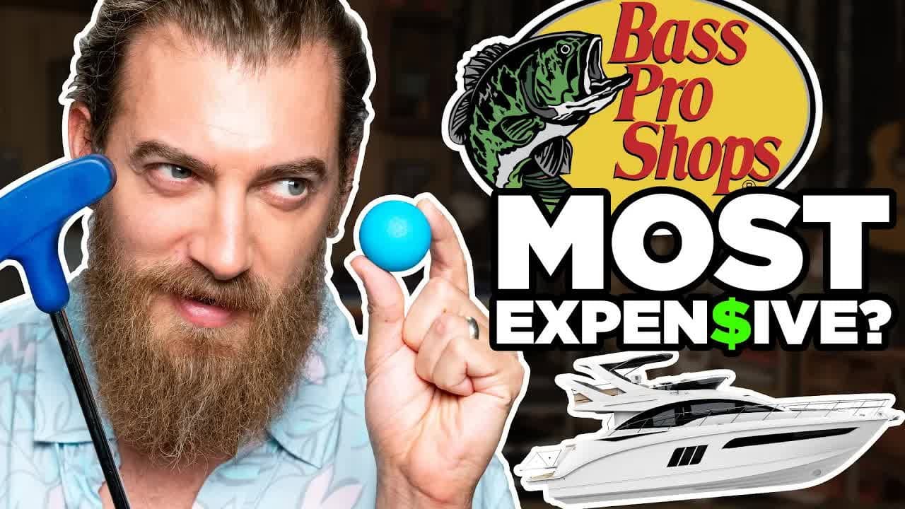 Still from What's The Most Expensive Item At Bass Pro Shops? (Mini Golf Game)