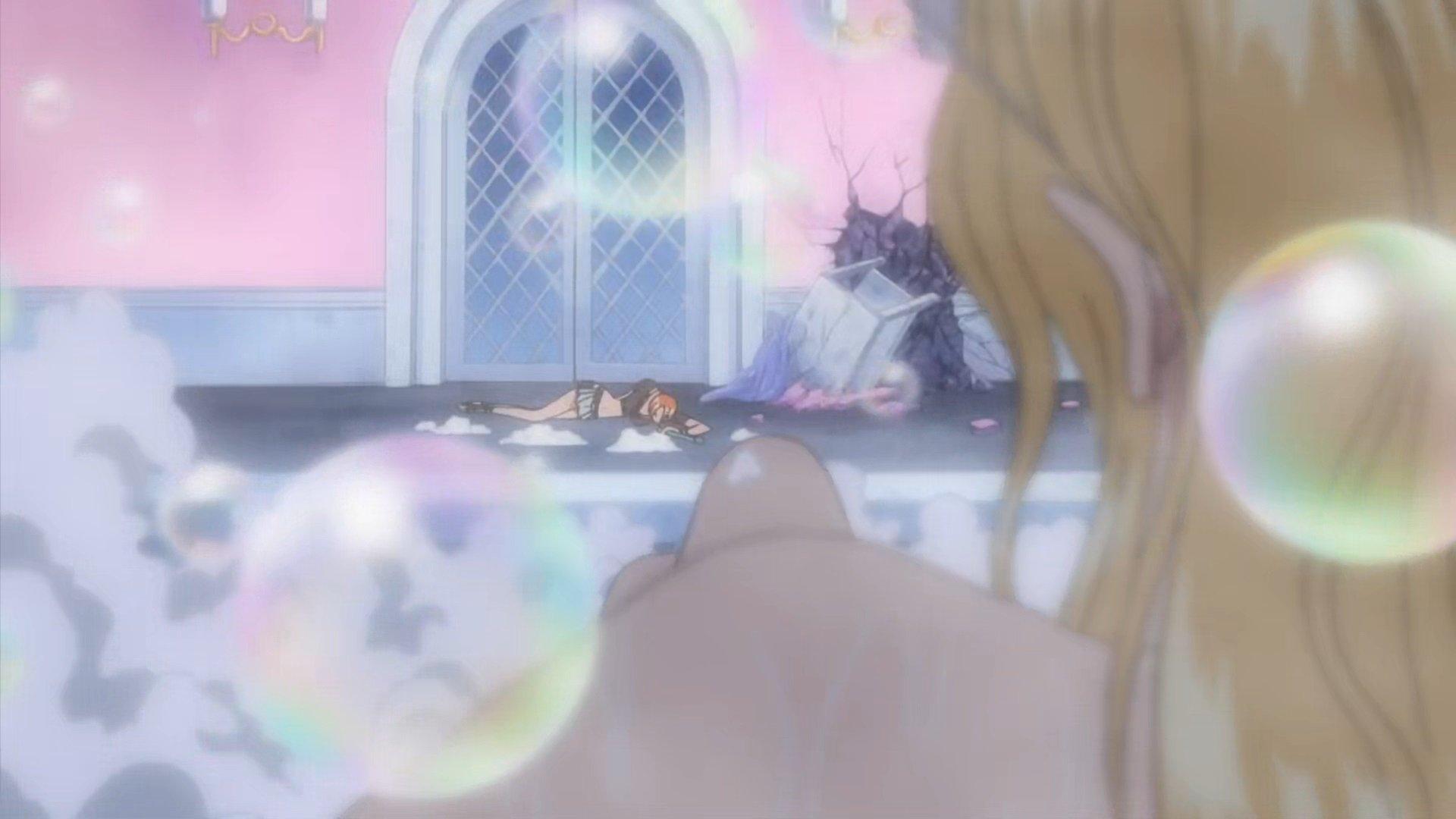 Still from Bubble Master Kalifa! The Soap Trap Closes in on Nami!