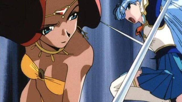 Still from A Serious Match! Umi vs. Tarta and Tatra!