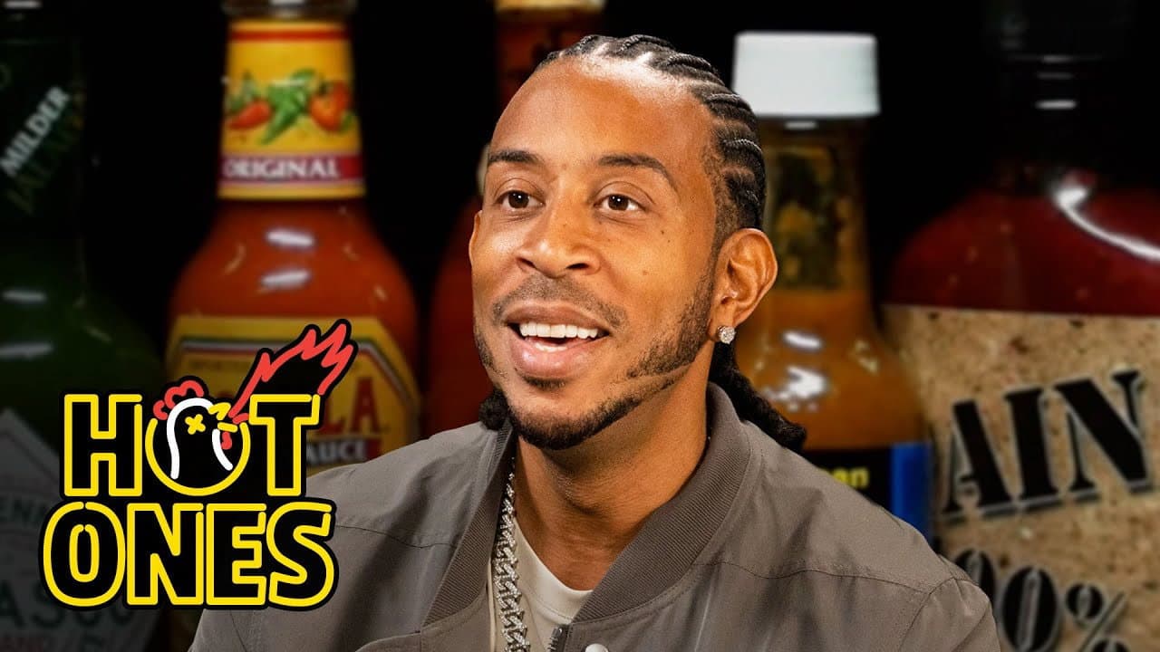 Still from Ludacris Gets Fired Up While Eating Spicy Wings