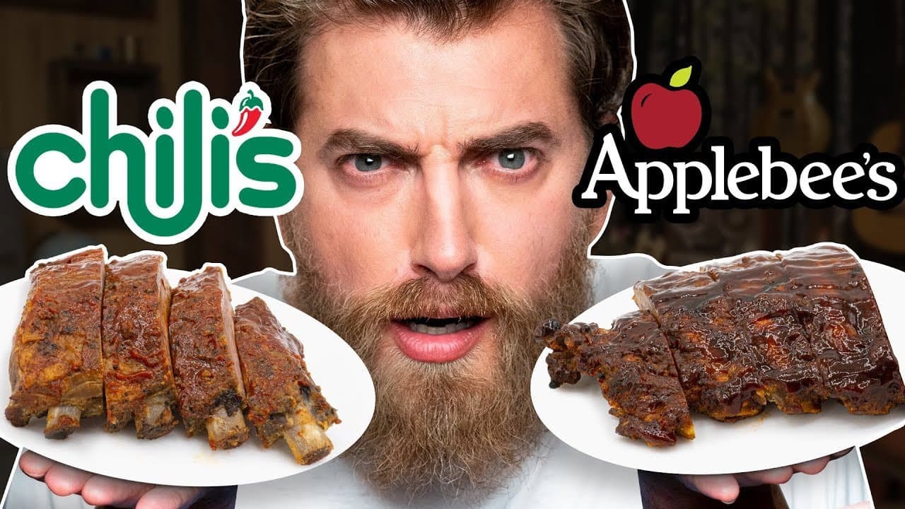 Still from Applebees vs. Chili's Taste Test | FOOD FEUDS