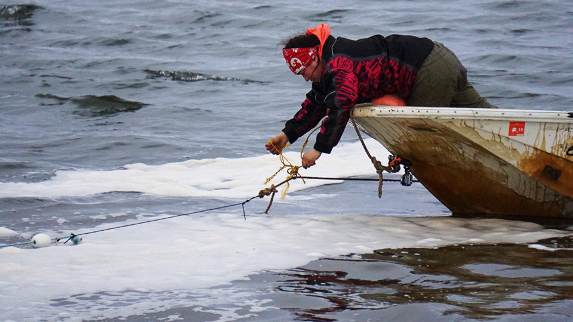 Still from Against the Tide