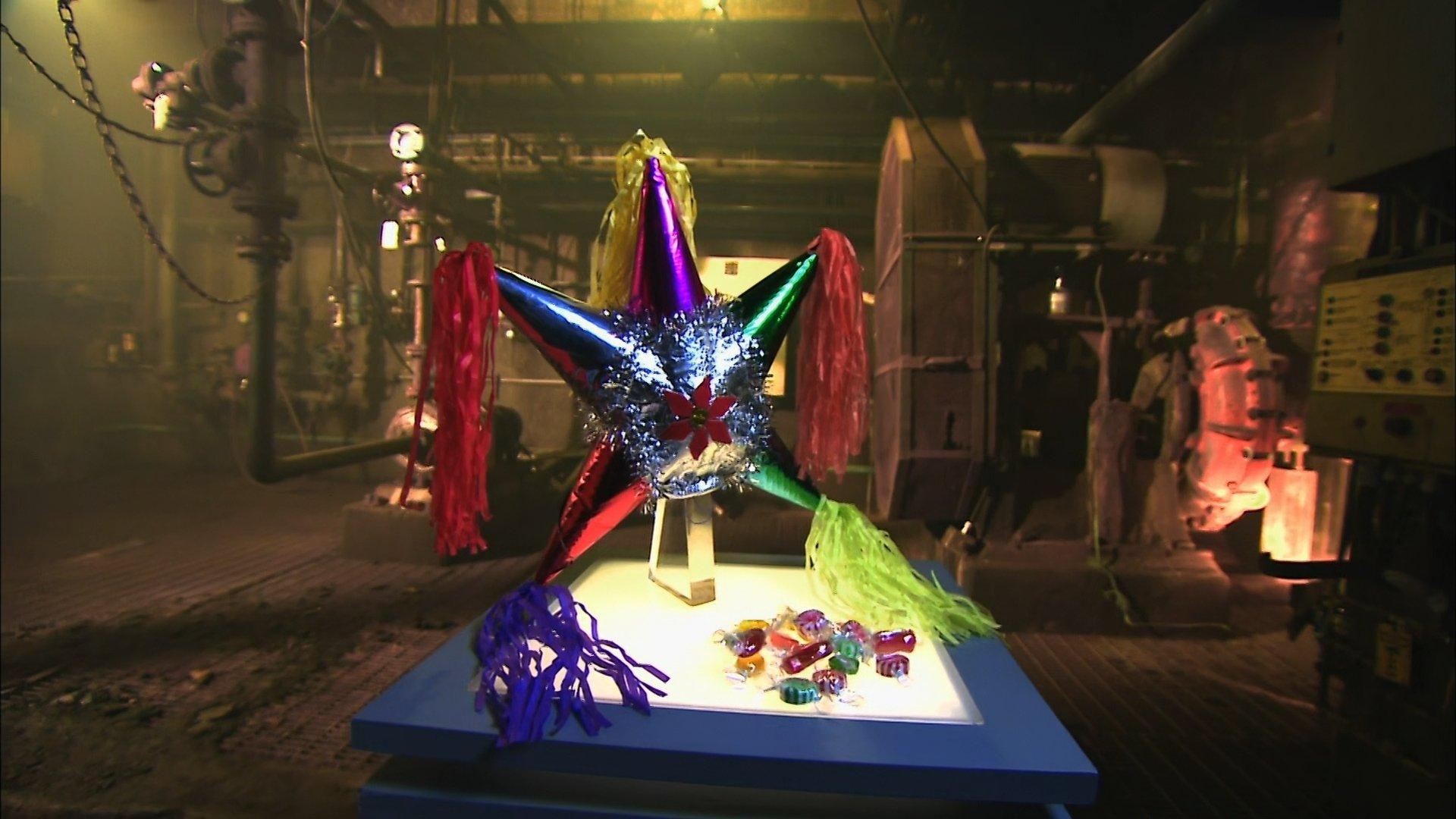 Still from Folding Kayaks, Piñatas, Garbage Trucks, Ceramic Composite Brake Discs