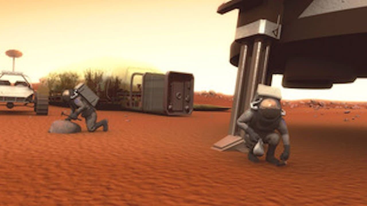 Still from Crash Landing on Mars