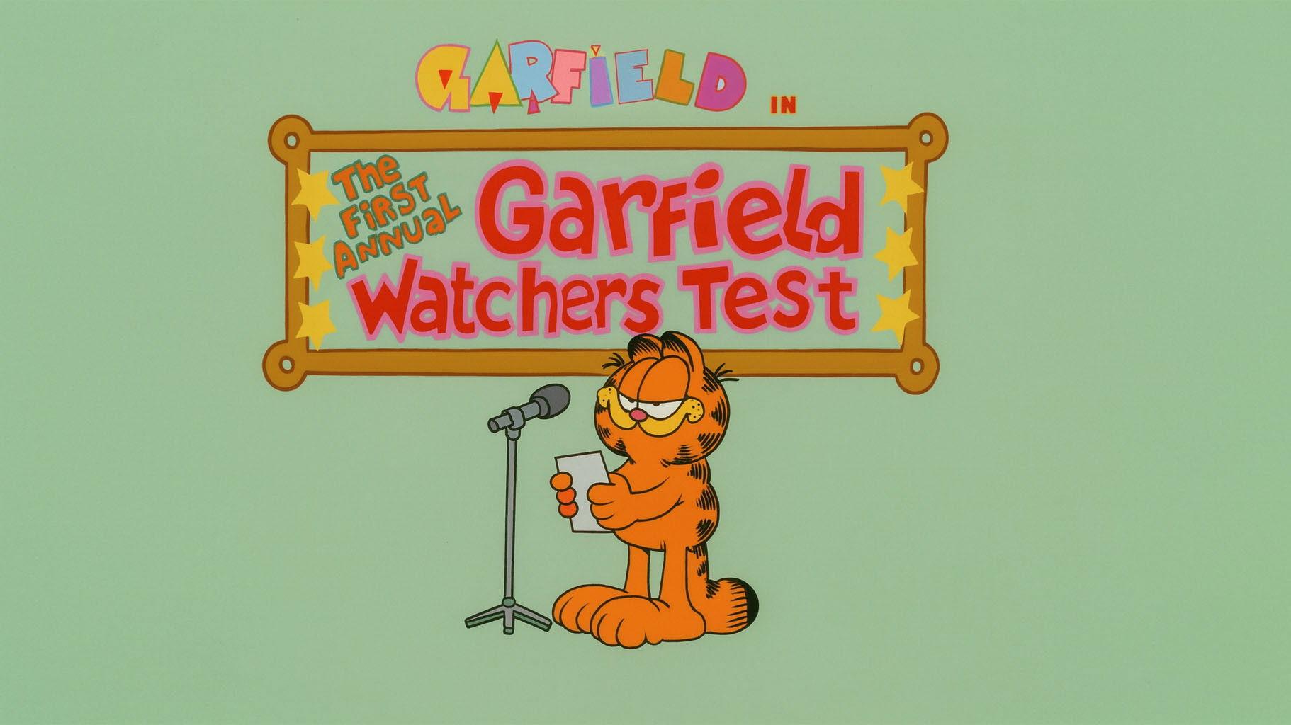 Still from The First Annual Garfield Watchers Test