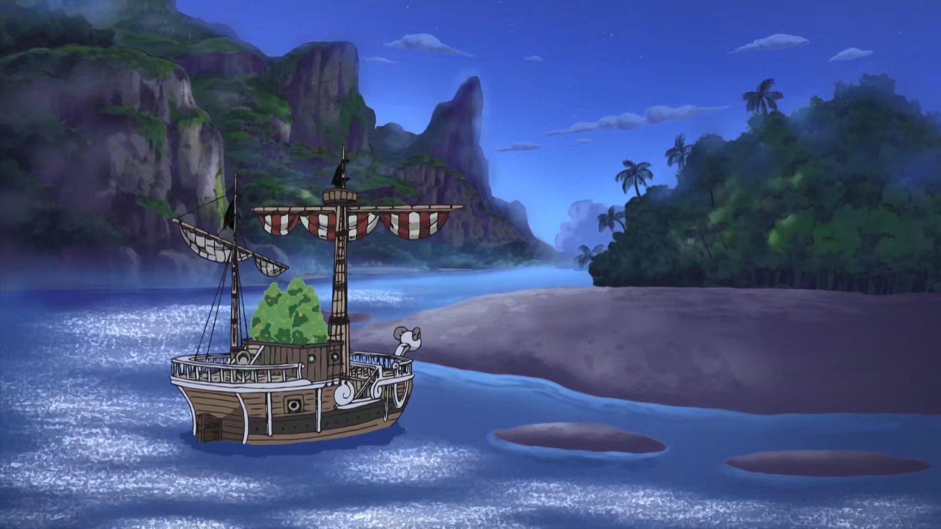 Still from Now, Let's Get Back Our Memories! The Pirate Crew Lands on the Island!