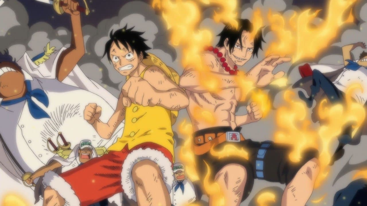 Still from Ace Rescued! Whitebeard's Final Order!