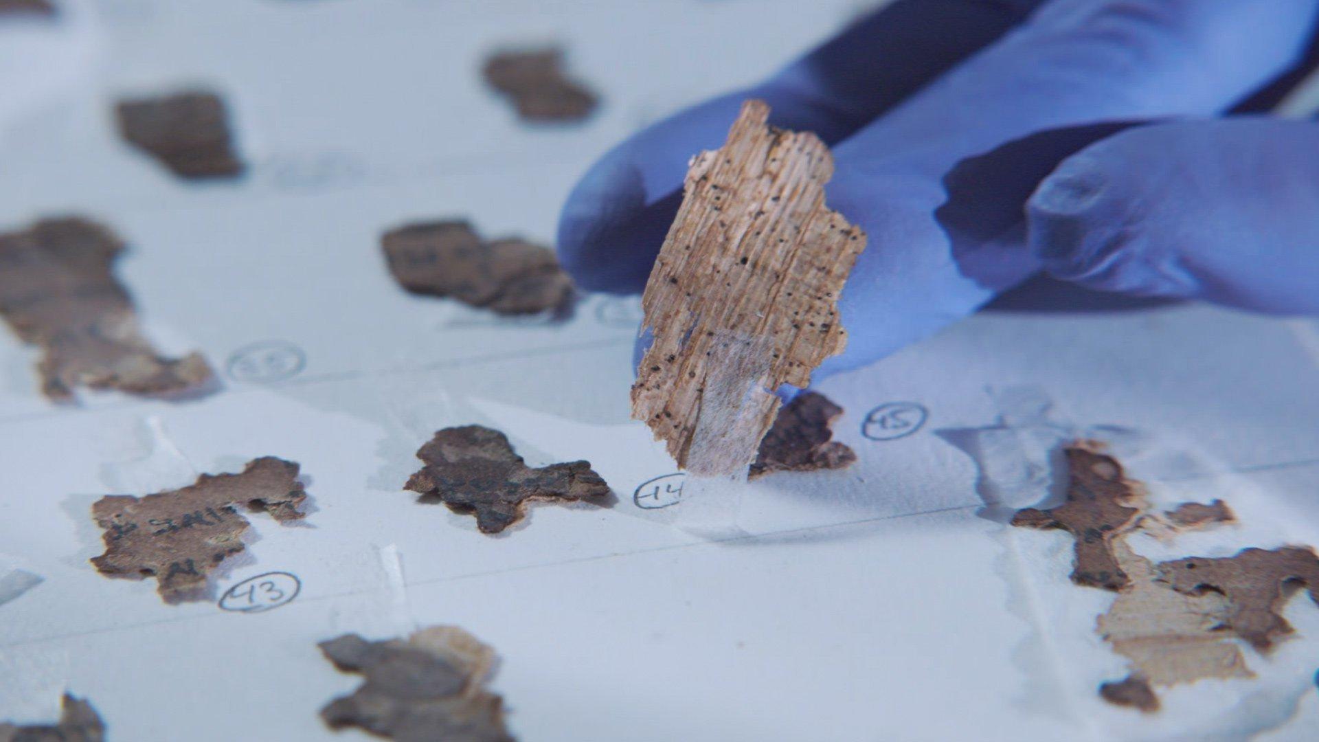 Still from Dead Sea Scroll Detectives