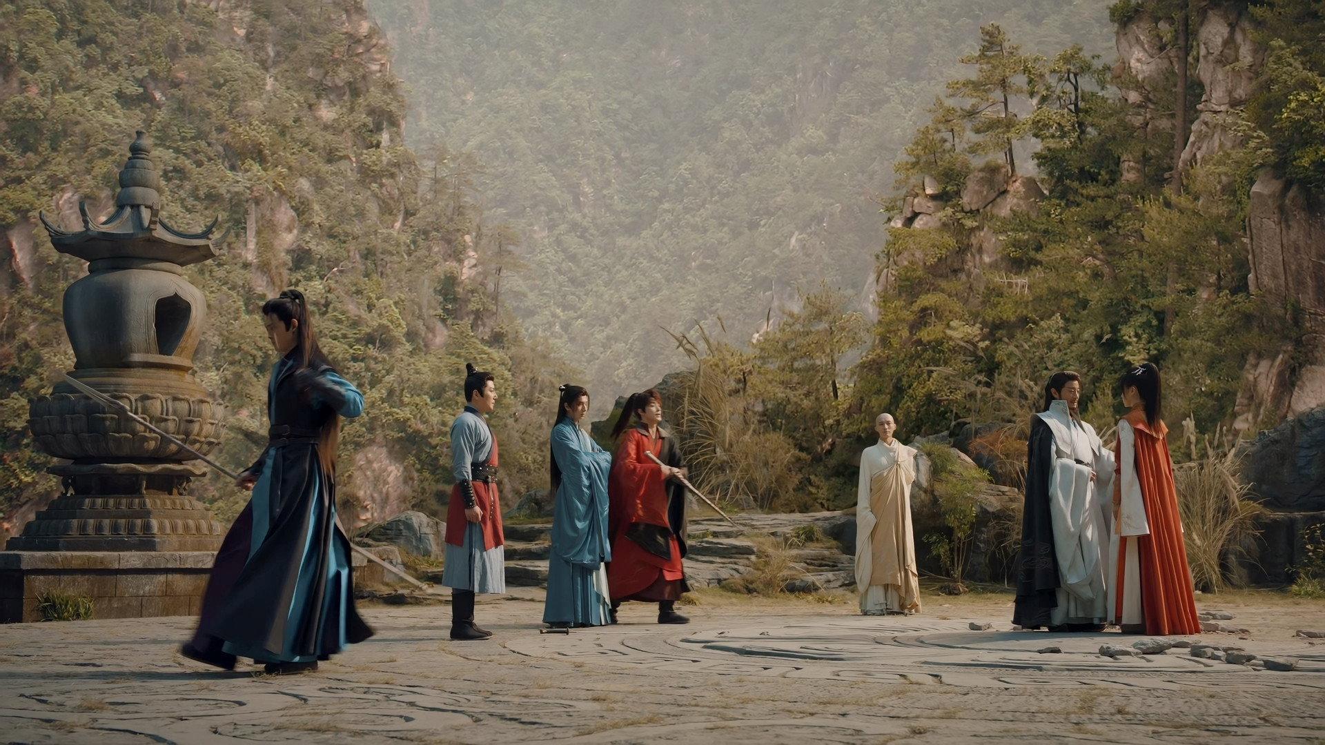 Still from Lei Wujie Bravely Enters the Ascending Pavilion