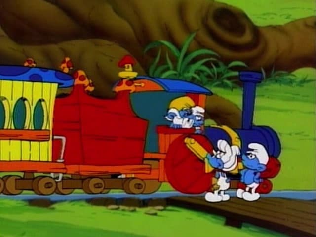 Still from Locomotive Smurfs