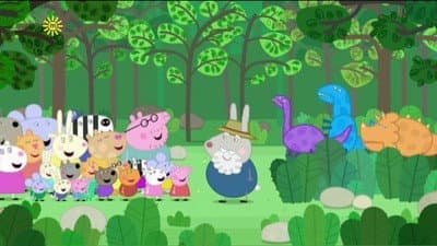 Still from Grampy Rabbit's Dinosaur Park