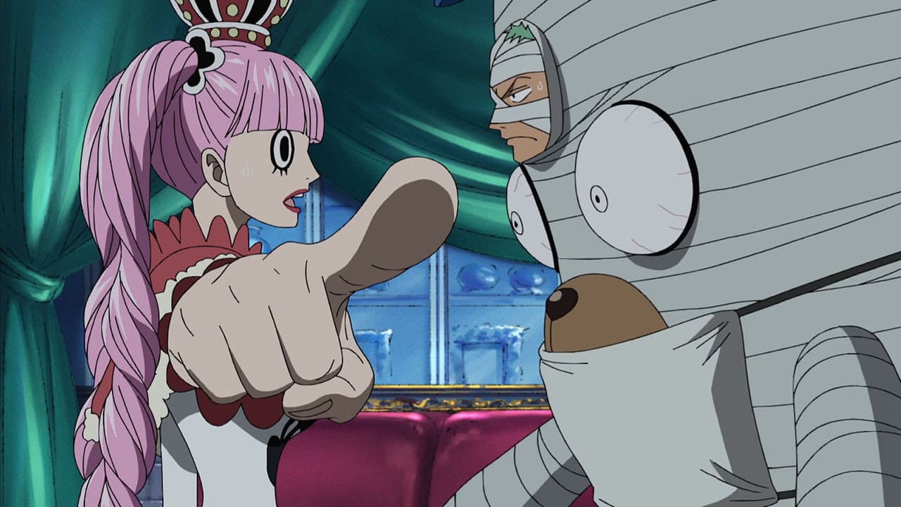 Still from The Friends' Whereabouts! A Princess Negativity and the King of Demons!