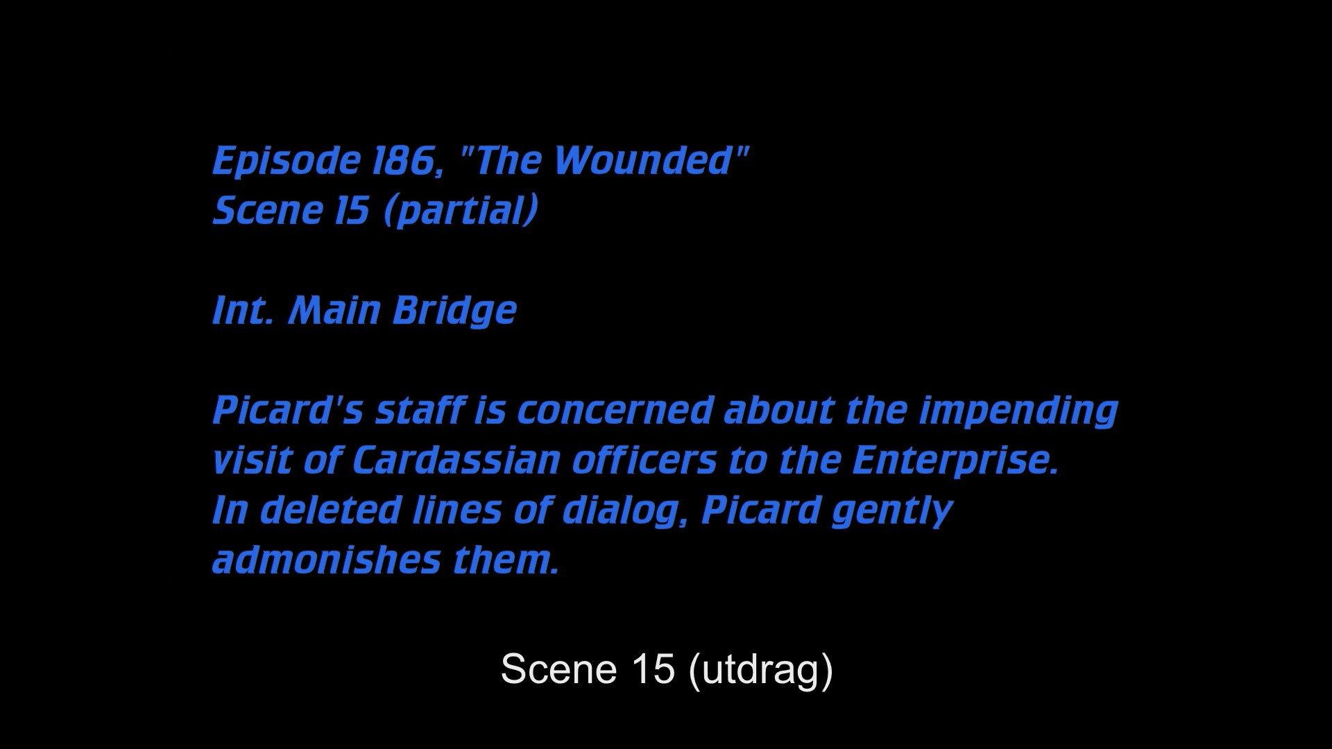 Still from Deleted Scenes: S04E12 – The Wounded