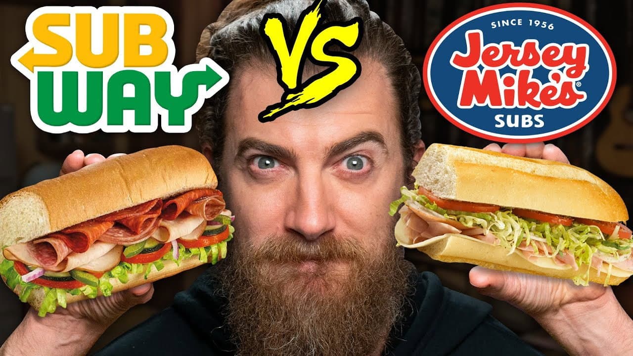 Still from Subway vs. Jersey Mike's Taste Test | FOOD FEUDS