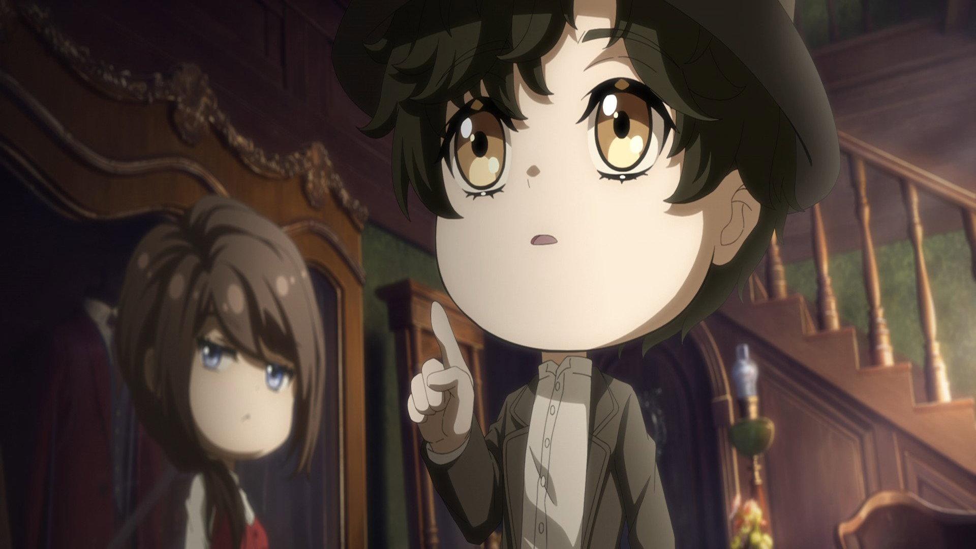 Still from Lord of Mysteries Chibi - 02 - Buying a Cane
