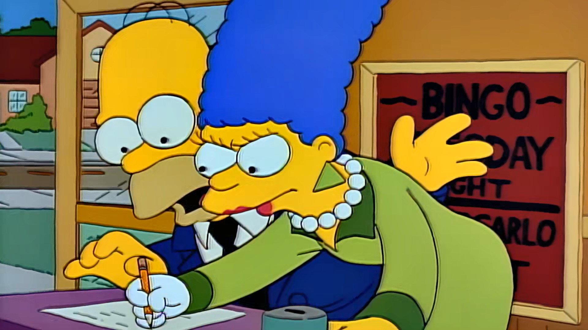 Still from The War of the Simpsons
